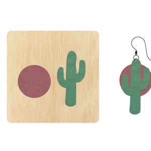 Cactus sun earring cutting die,Custom Size Leather round Cutting Die, round earring pendent cutter, cutting machine cuts