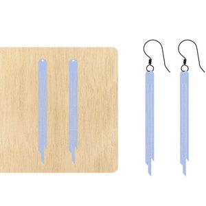 Tassel Dangle Earring Leather Cutting Die, Custom Size Leather Cutting Die, Steel Rule Metal Die Cutter, Leather Die Cut Mold, machine de découpe