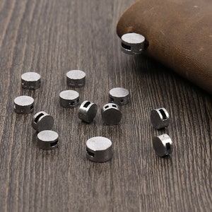 Metal Clasp for Travelers Notebook Repairt Kit,Crimp Fastener Replacement, tin clasp knot