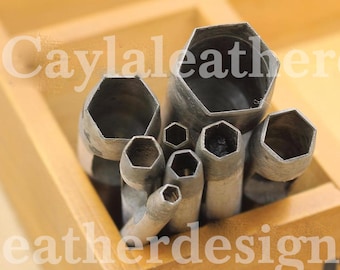 3mm-25mm  Hexagon hole puncher,leather crafts ,leather tool,  Hole Maker for Leather Crafts