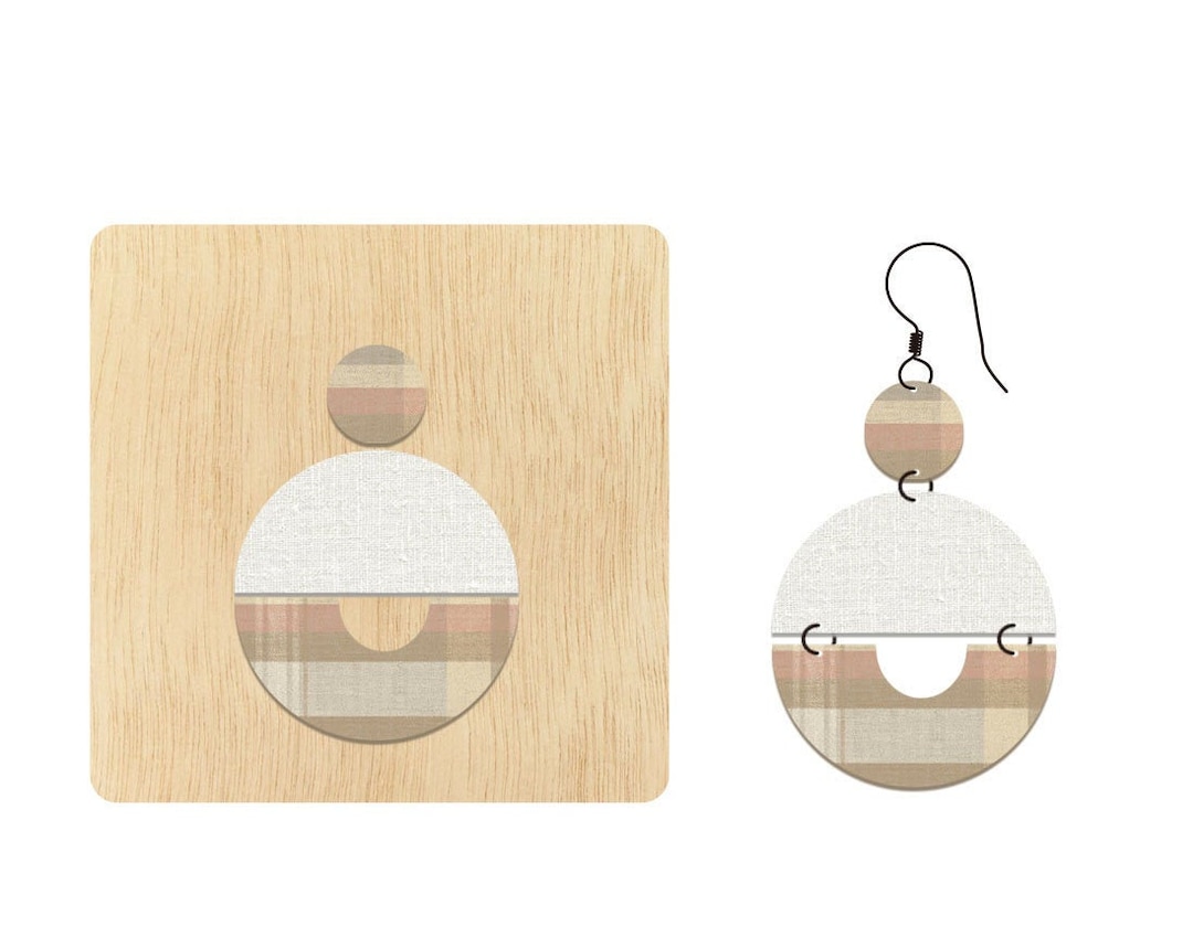 Stacked Geometric Earring Cutting Die,custom Size Leather Round Cutting ...
