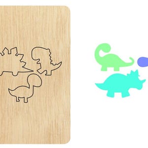 Dinosaur Clip cutting die,Custom Size Leather Cutting Die, dinosaur earring pendent cutter, cutting machine cuts
