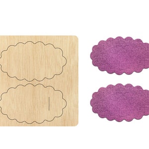 Hair Clip cutting die,Custom Size Leather Cutting Die, leaf earring pendent cutter, cutting machine cuts CD177