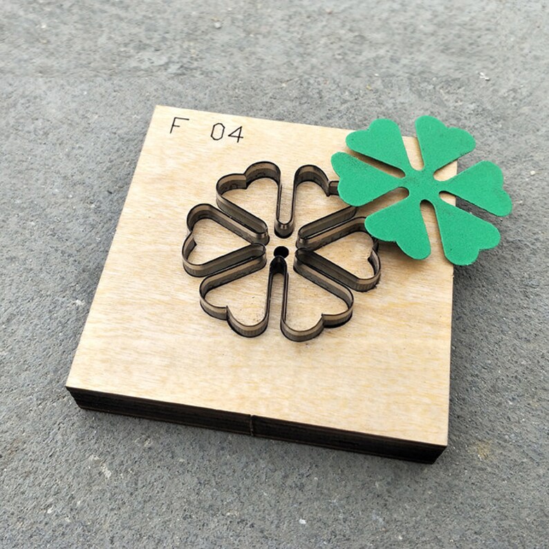 Clover Leather Cutter die Cutting Mold for Leather Steel Etsy