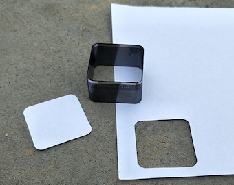 Square Steel Leather Cutter die, Cutting Mold for Leather, Steel Punch - leather crafts