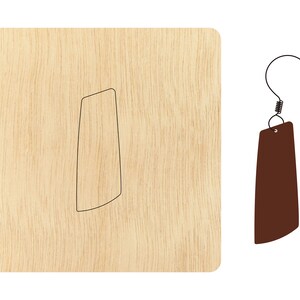 Pendent Earring die cutting, strips earring wood die cut Mold accessories for Leather,felt, leather crafts CD072