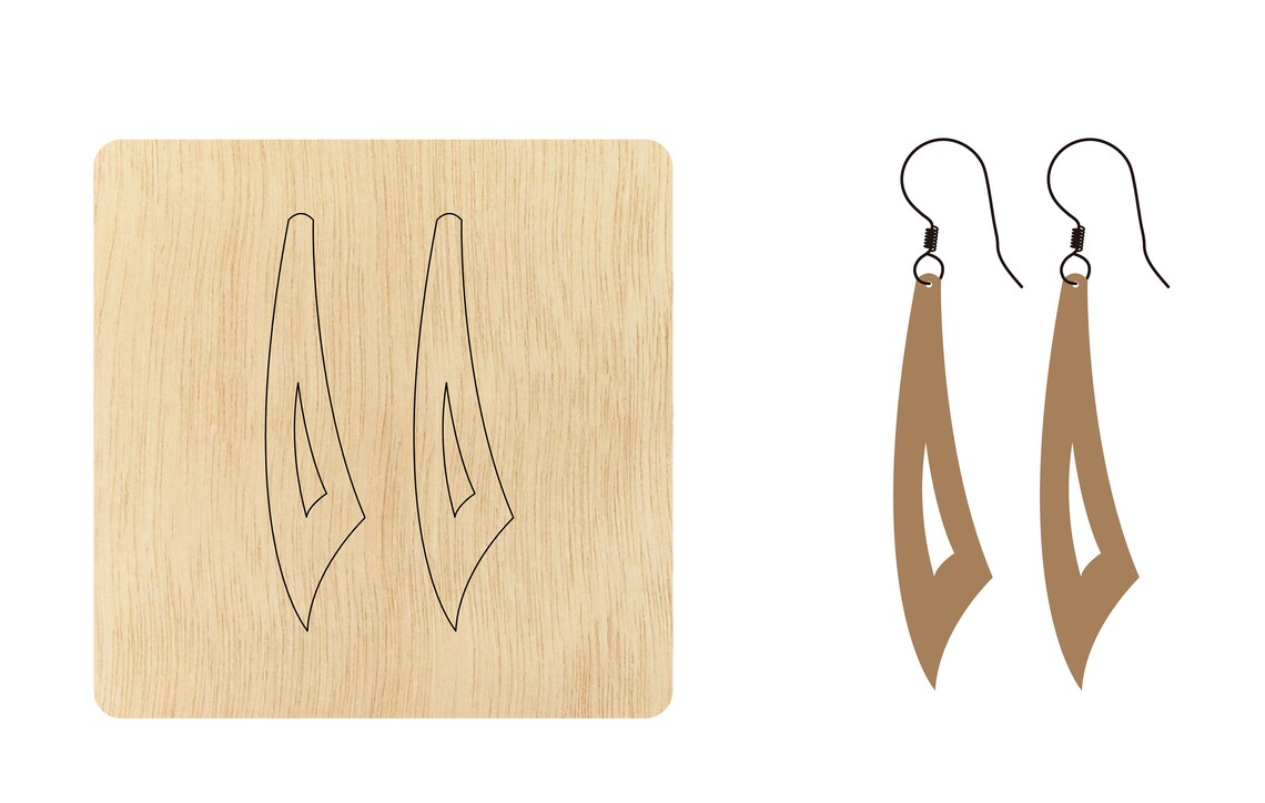 Drop Earrings Cutting Die,custom Size Leather Dangle Earrings Cutting ...