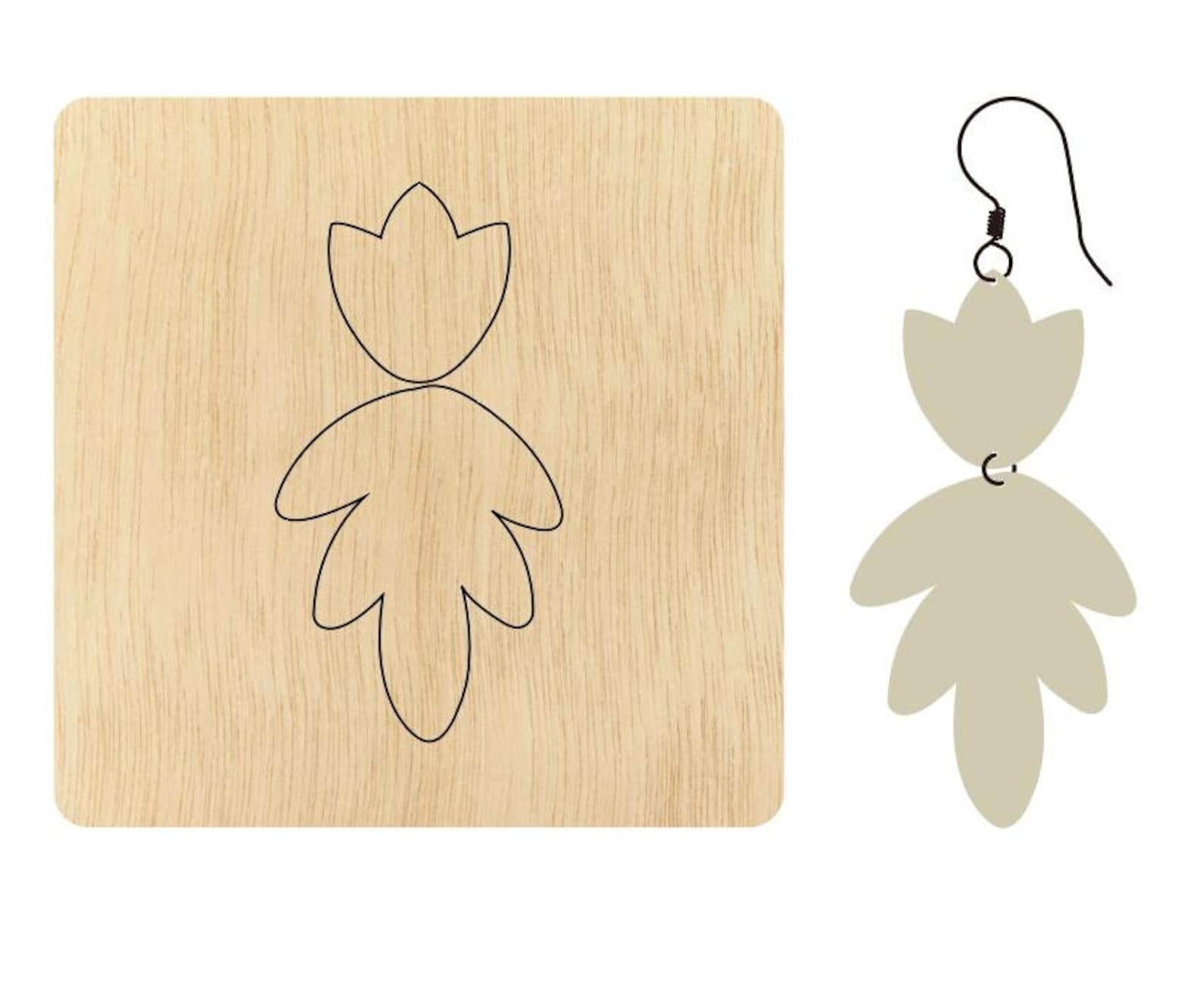 Stacked Flower Earring Cutting Die,custom Size Leather Round Cutting ...