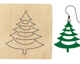 Christmas Tree earring cutting die,Custom Size Leather Cutting Die, tree earring pendent cutter, cutting machine cuts,Christmas earring