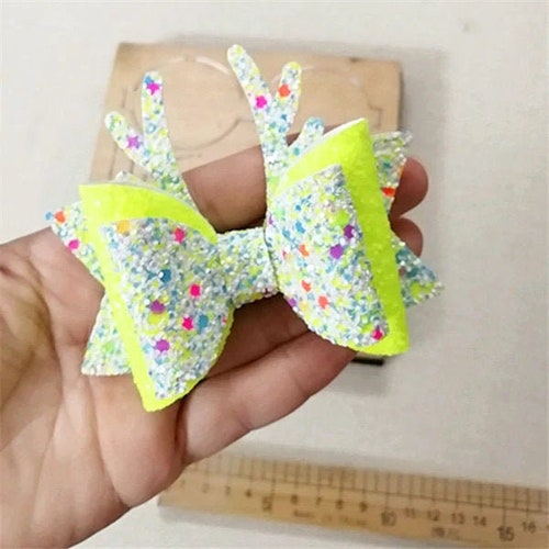 Custom Scalloped Bow Die Layered Hair Bow Cutting Dieswood Etsy