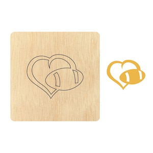 5cm-12cm Football Earring die cutting, heart shape wood die cut Mold accessories for Leather,paper,felt, Steel Punch - leather crafts CD357