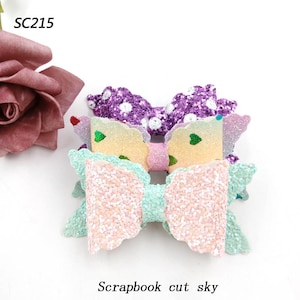 Stampi da taglio a fiocco per capelli smerlati a doppio strato, accessori per stampi tagliati in legno per pelle, carta, feltro, Sizzix Big Shot compatibile