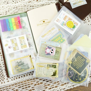 3 tailles PVC pochette dossier insérer pour carnet de voyage, plastique titulaire de carte de crédit, porte carte en cahier, pochette en PVC