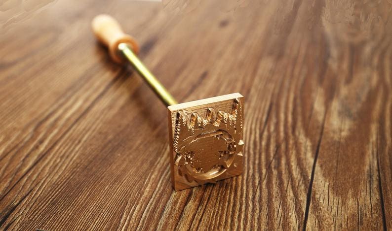 Deironply Wood Branding Iron Personalized - Custom Electric Branding iron  for wood Brass Stamp and Wood handle Wood Burning Stamp Personalized  Perfect