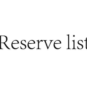 Reserve listing