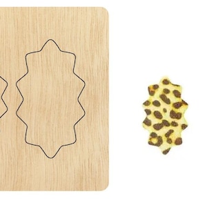 Flower Hair Clip cutting die,Custom Size Leather Cutting Die, leaf earring pendent cutter, cutting machine cuts