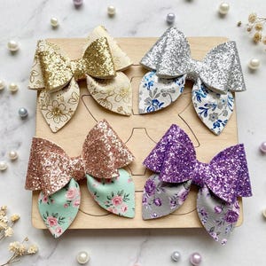 Doppelseitige Haarschleife stanzen, Bogen für Leder, PVC, Filz, Papier, Stoff, Scrapbook, Sizzix Big Shot Kompatibel