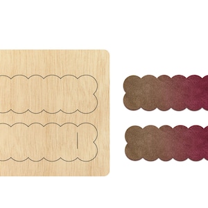 Hair Clip cutting die,Custom Size Leather Cutting Die, leaf earring pendent cutter, cutting machine cuts CD177