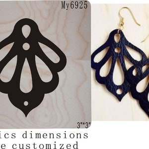 Flower leather cutting die,Custom Size Leather Cutting Die, cut out earring pendent cutter, cutting machine cuts