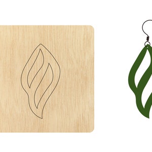 Leaf shape earrings leather cutting die,Custom Size Leather Cutting Die, cut out earring pendent cutter, cutting machine cuts CD163