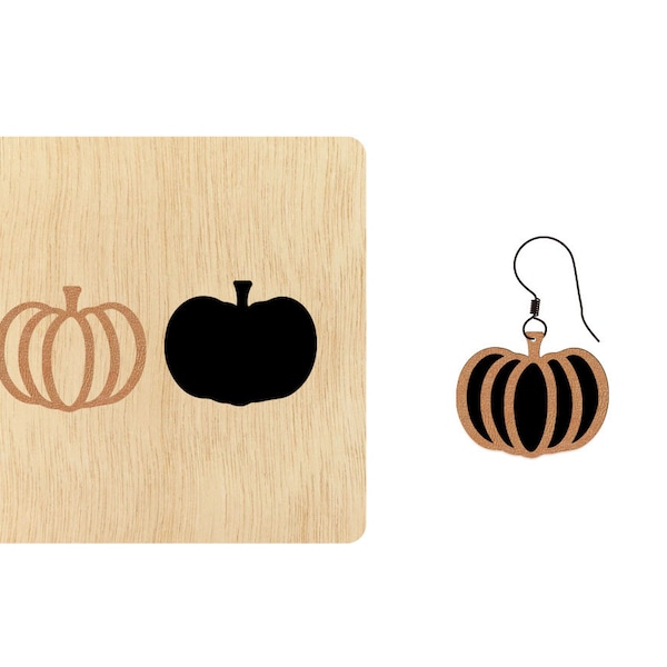 Troquel de corte de cuero de calabaza, Troquel de corte de cuero de tamaño personalizado de Halloween, cortador de cuero de pendiente colgante