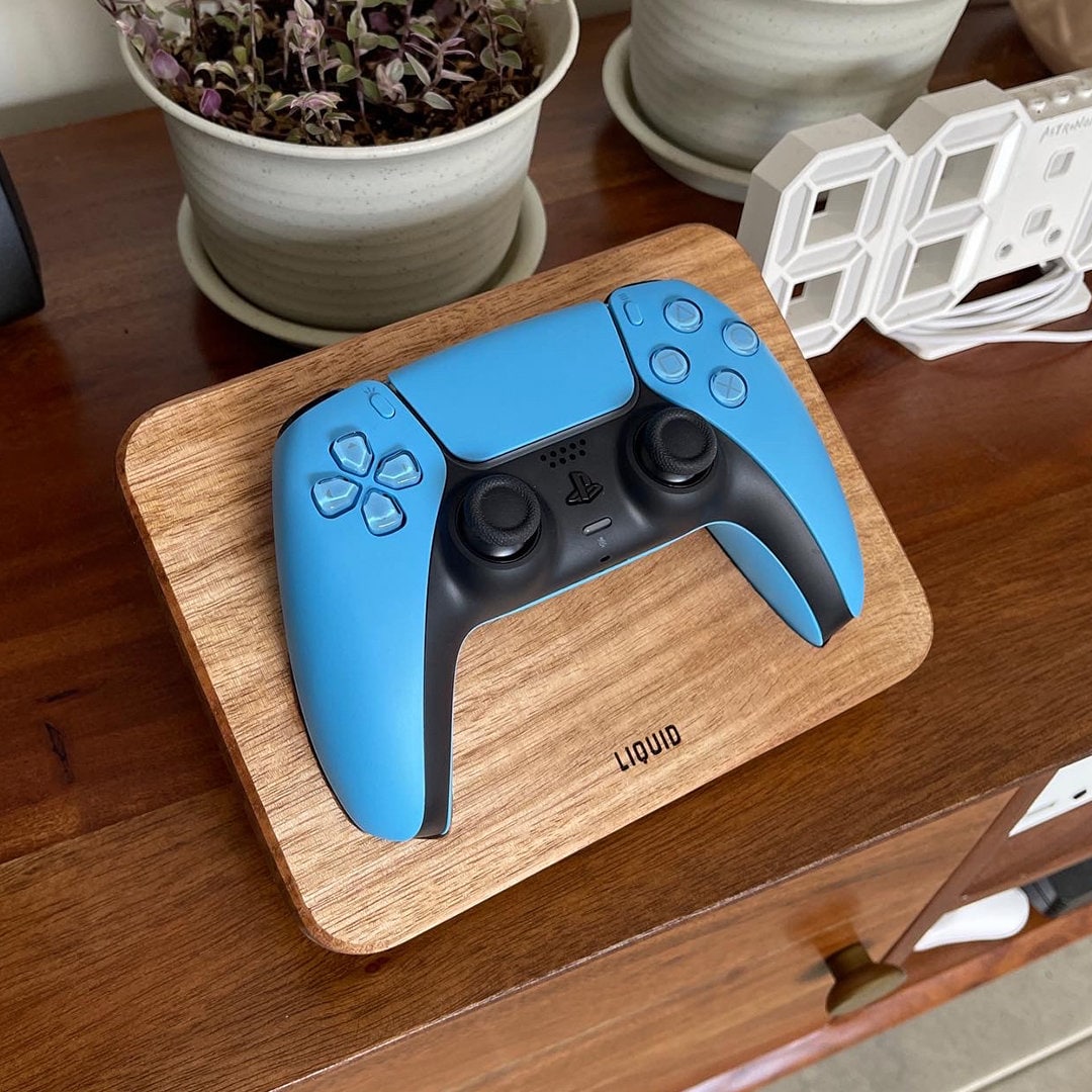Wooden Playstation Controller Stand Personalized Wood Etsy