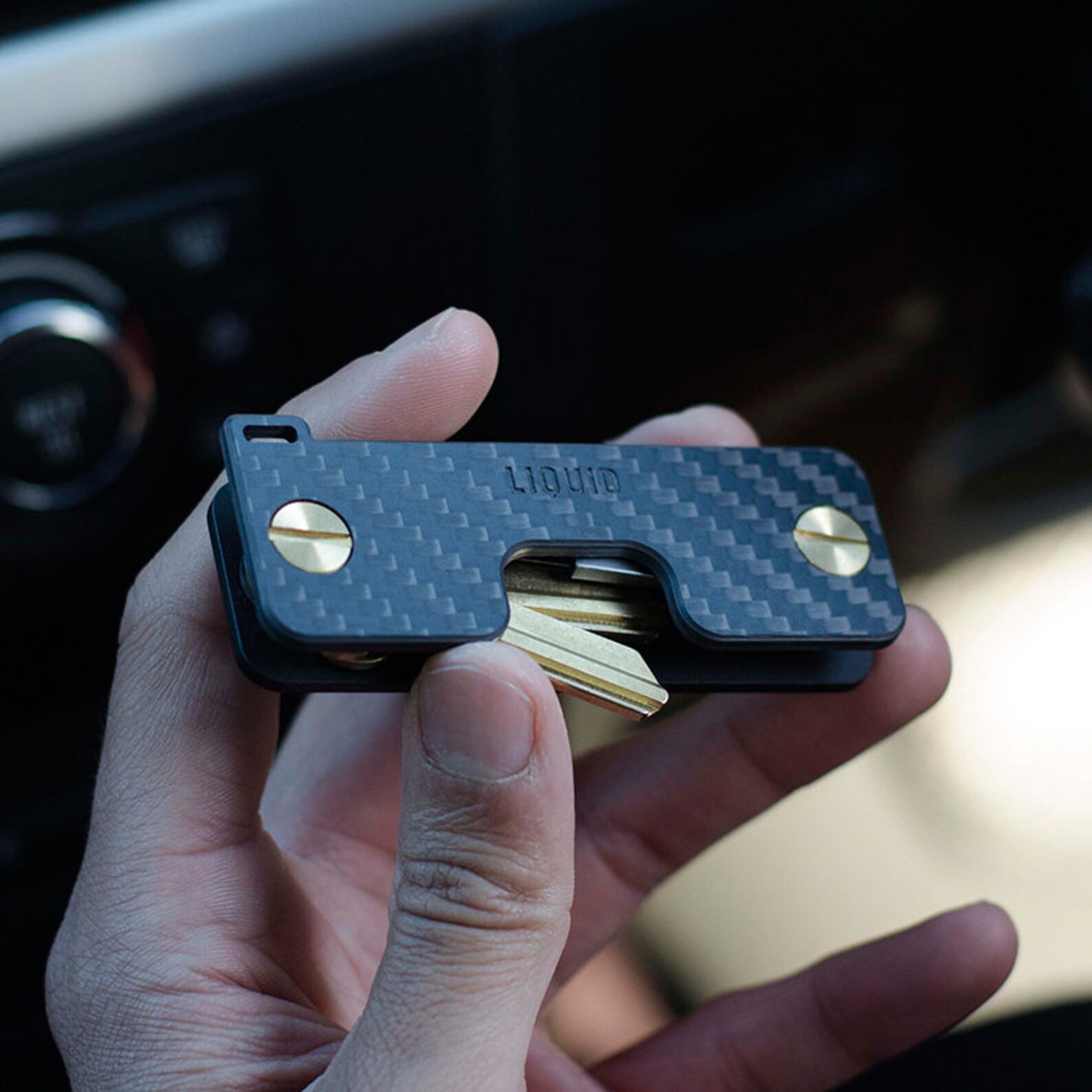 Carbon Fiber Key Organizer Multi Functional Keychain Corporate Etsy