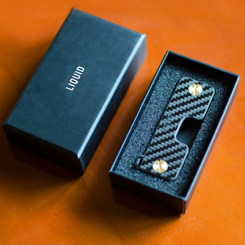 Luxury Car Carbon Fiber tech Gadget Keychain key holder for Etsy