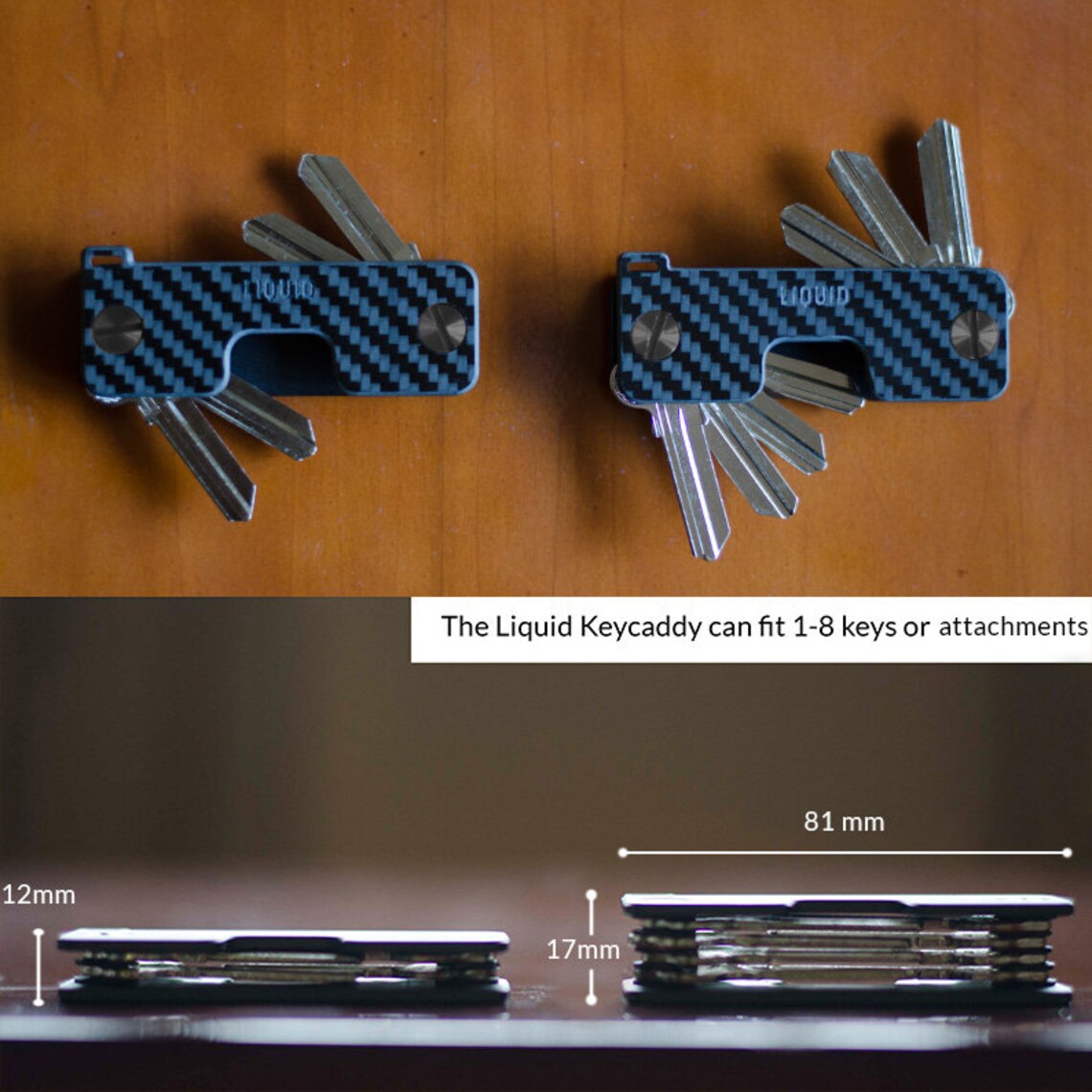 Carbon Fiber Key Organizer Multi Functional Keychain Corporate Etsy