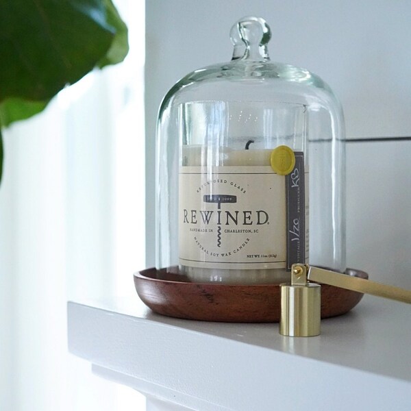 Glass Candle Cover Etsy