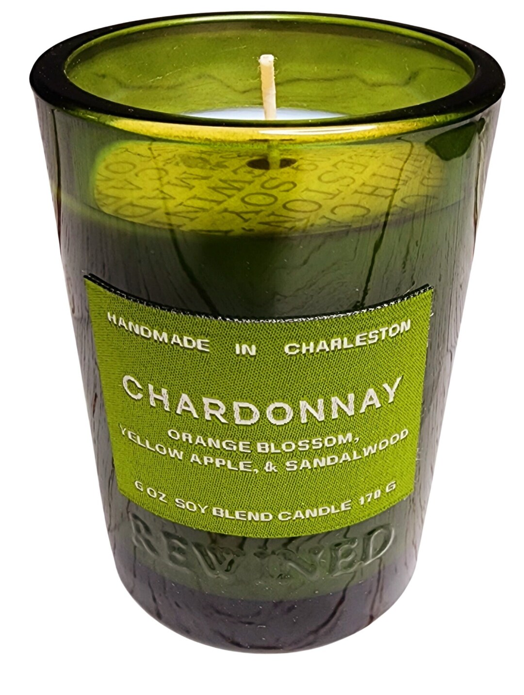 Chardonnay Scented Candle Rewined Candle Wine Candle Wine Scented Candle Housewarming Gift 6 OZ