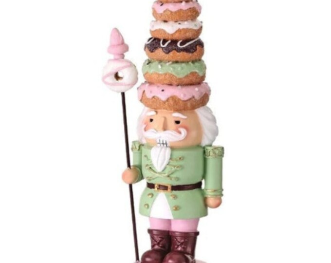 Donut Nutcracker Bakery Nutcracker Resin Donut Hat Nutcracker Holiday
