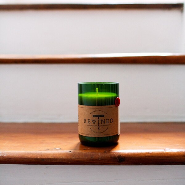 Wine Bottle Candle Etsy