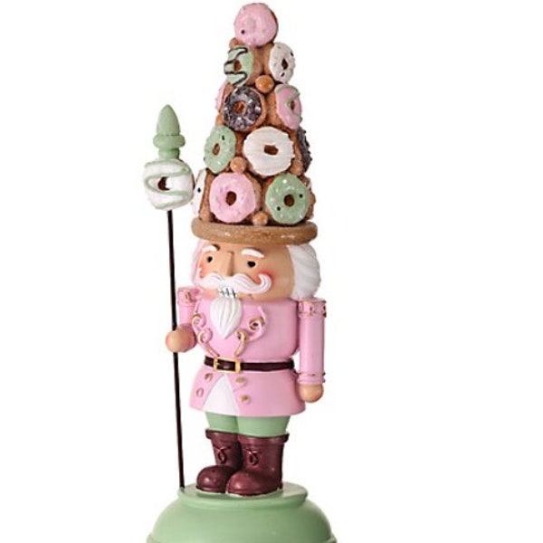 Donut Doughnut 15" Resin Nutcracker Donut Nutcracker Doughnut Nutcracker Christmas Nutcracker Bakery Nutcracker Donut Hat Doughnut Hat