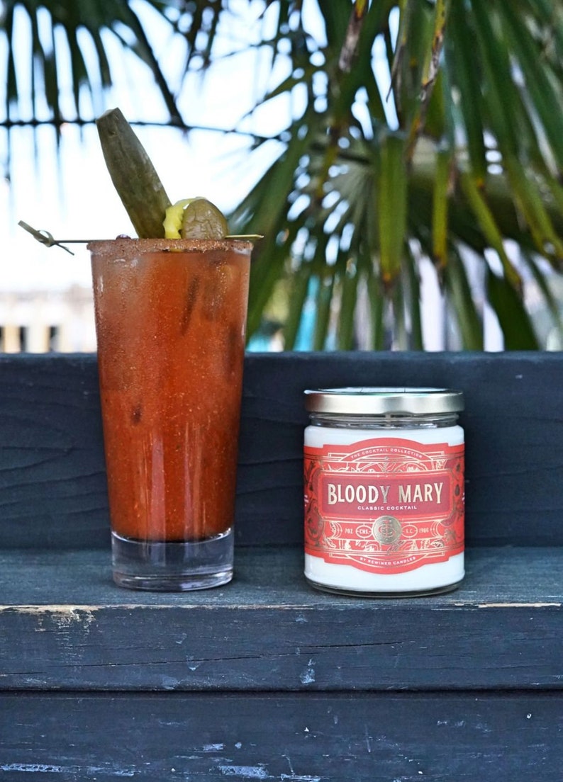 Bloody Mary Candle Rewined Candle Cocktail Candle Bar Etsy