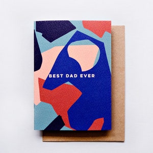 Best Dad Ever Shapes Card image 1