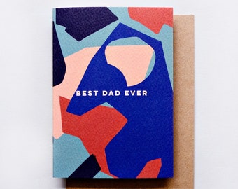 Best Dad Ever Shapes Card