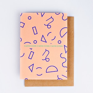 Carte d'anniversaire Astro Memphis Capricorne