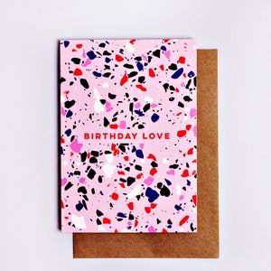 Terrazzo Birthday Love Card
