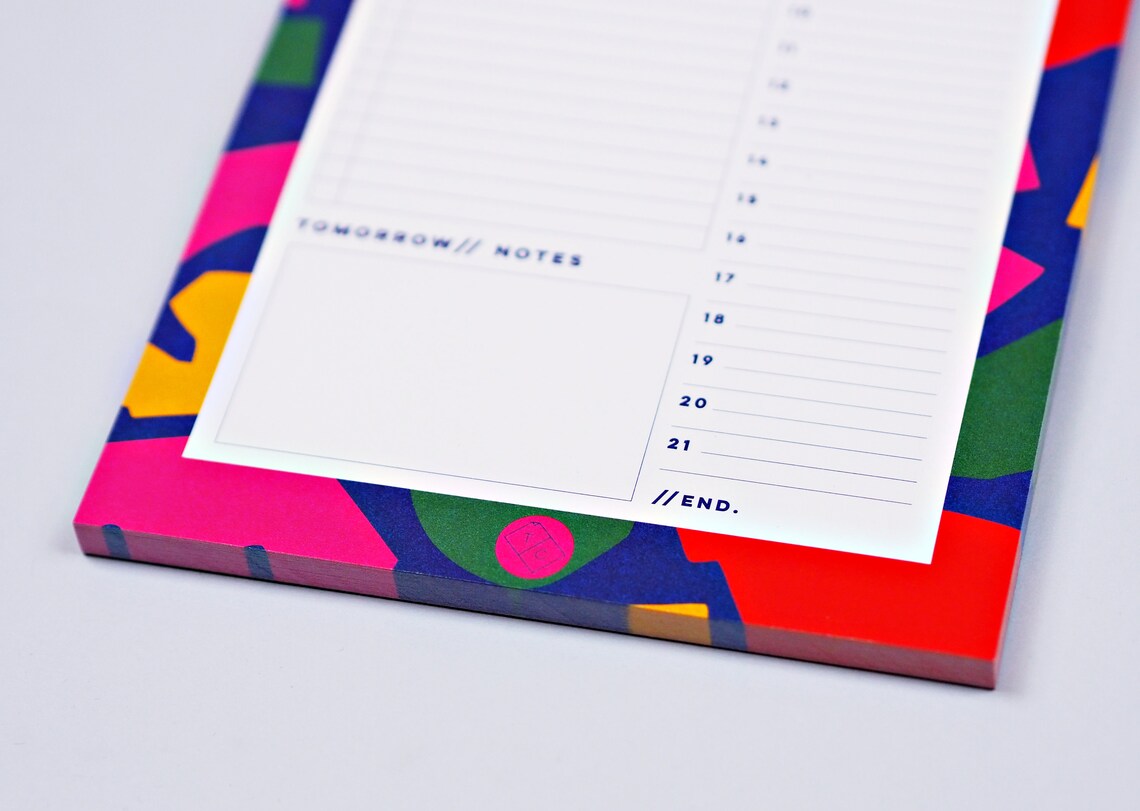 Cut Out Shapes Daily Planner Pad Desk Planner Pad Etsy UK