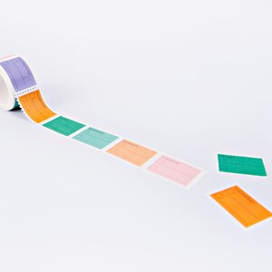 Pastel Wochentage To Do Stempel Washi Tape