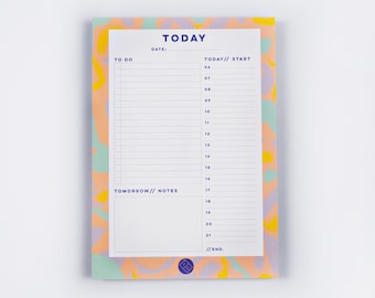 Inky Daily Planner Pad, Desk Planner Pad