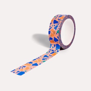 Cinta washi terrazo color melocotón
