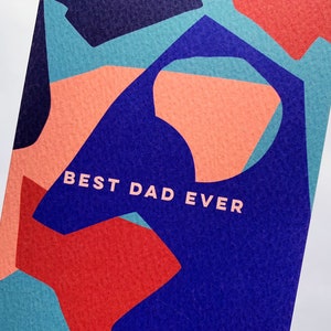 Best Dad Ever Shapes Card image 3