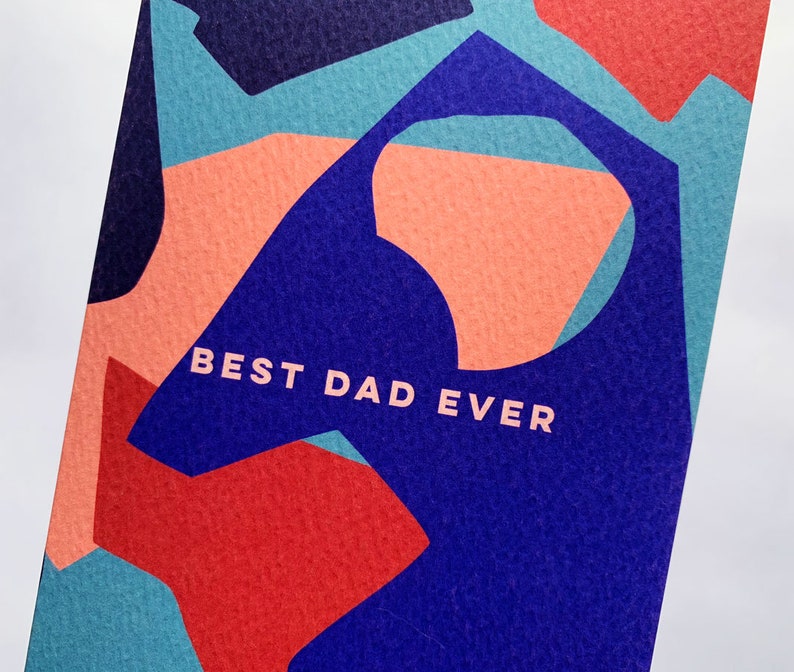 Best Dad Ever Shapes Card image 3