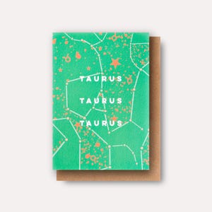 Cartão de aniversário Astro Cosmic Taurus