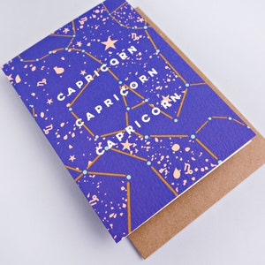 Astro Cosmic Capricorn Birthday Card image 2