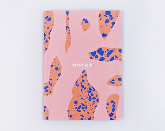 Terrazzo Shapes 144 Page A5 Layflat Notebook
