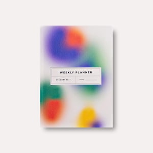 Gradient Undated Weekly Planner Book