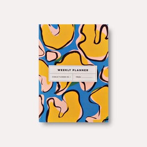 Overlay Flowers Undated Weekly Planner Book